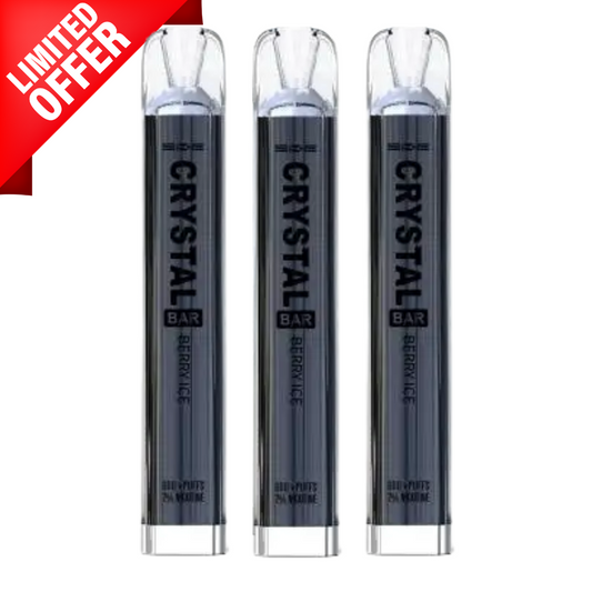 Berry Ice By Crystal Bar 600 Puffs Disposable