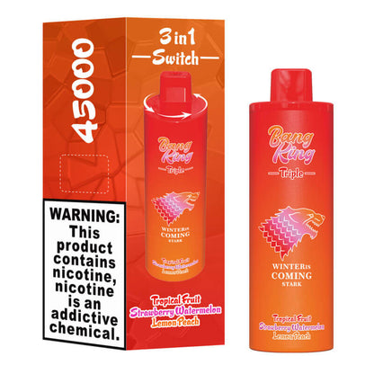 Bang King Triple 45000 Puffs Vape - 3*15ml E-liquid, 650mAh ,0%-5% Nicotine, 10 Flavors