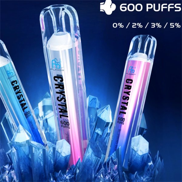 RandM Crystal 600 Puffs Disposable Vape - 2ml, 12 Flavors, Rechargeable