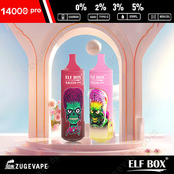 ELF Box Rgb 14000 Puffs Pro Wholesale Vape 25ml  600mah 11 Flavors