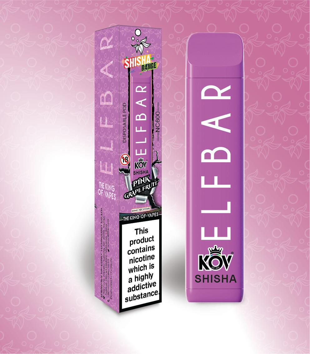 Elf Bar Shisha Range 600 Puff 10 Pack