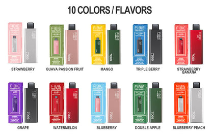 STRAWBERRY -FIBIE 7000 Puffs Disposable Vapor Wands(7000 PUFFS)