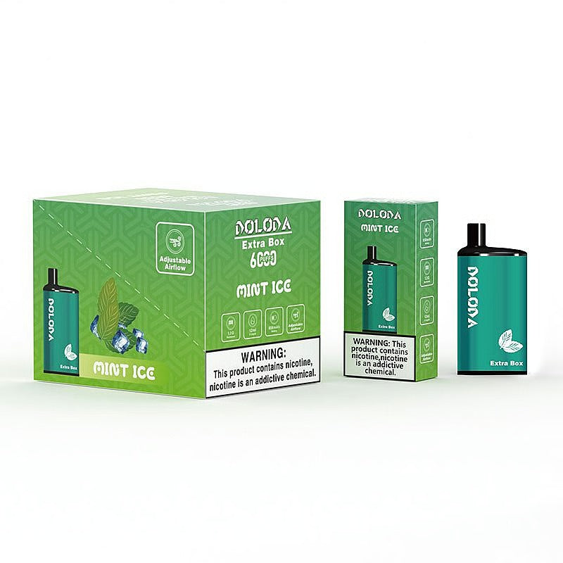 DOLODA Extra Box 6000 Puffs 2% 5% Nicotine Rechargeable Disposable Pod