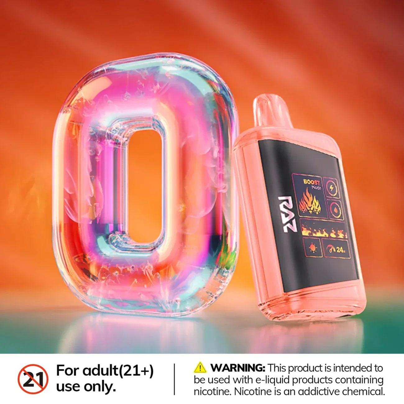 RAZ LTX Zero 25K Puffs Disposable Vape | 0% Nic